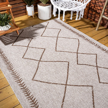 Derya Tribal Diamond Trellis Indoor/outdoor Area Rug
